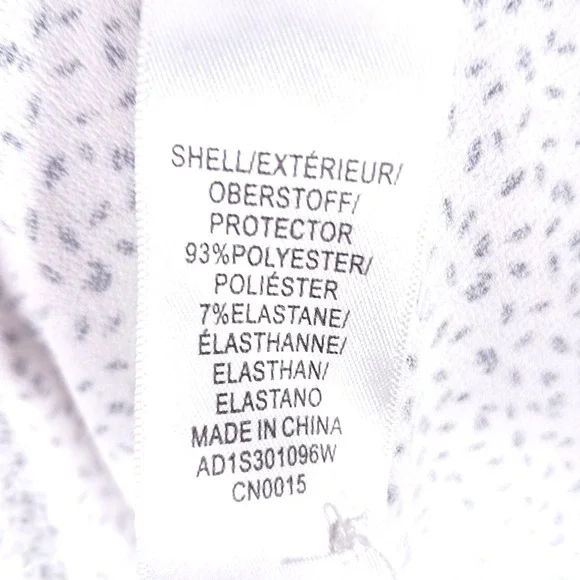 Adrianna Papell Blouse Womens 2X White Black Flutter Sleeve Scoop Neck Tunic Top - Picture 7 of 9